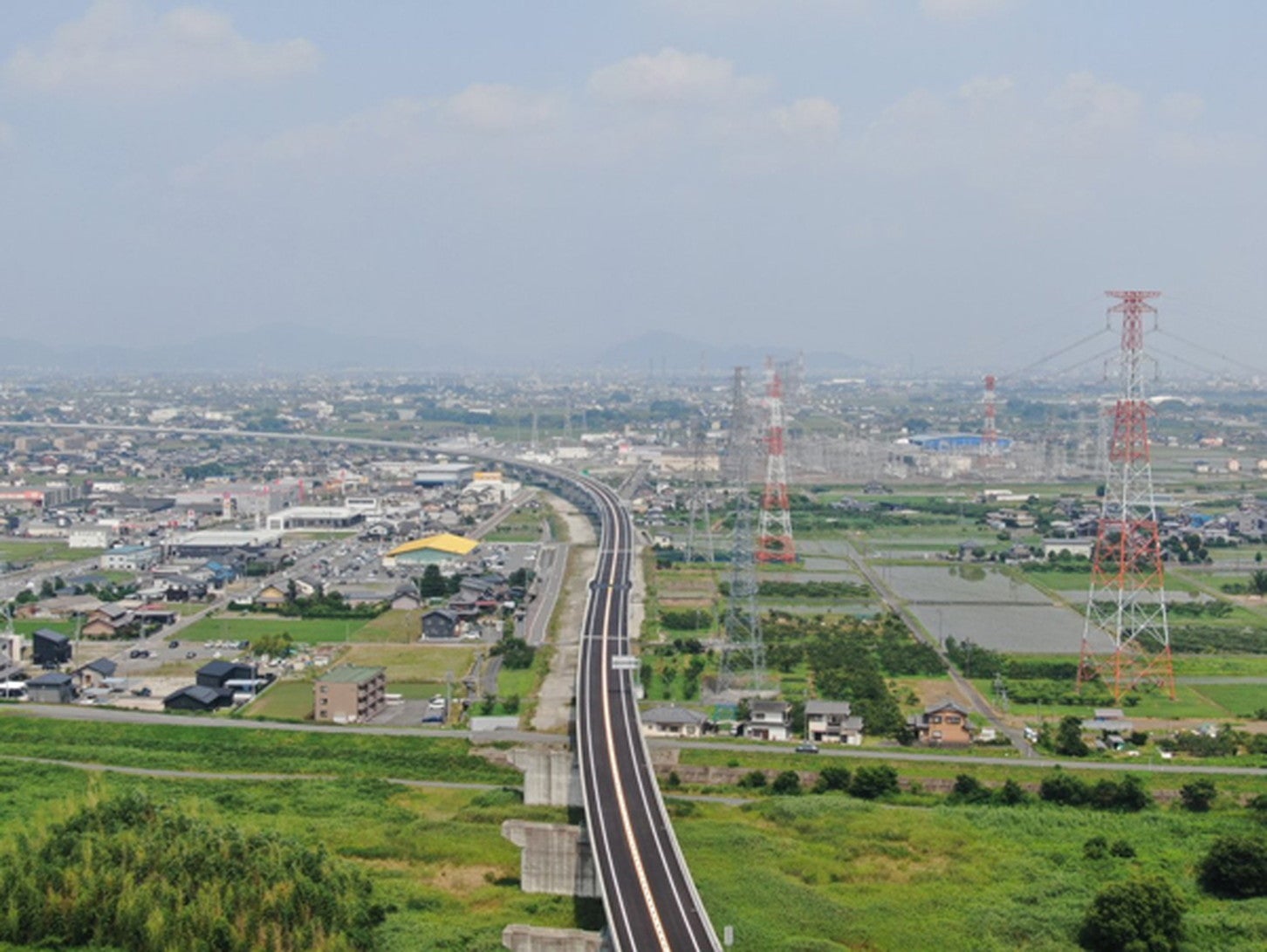 東海環状道 本巣IC～大野神戸IC（七崎高架橋）の様子。