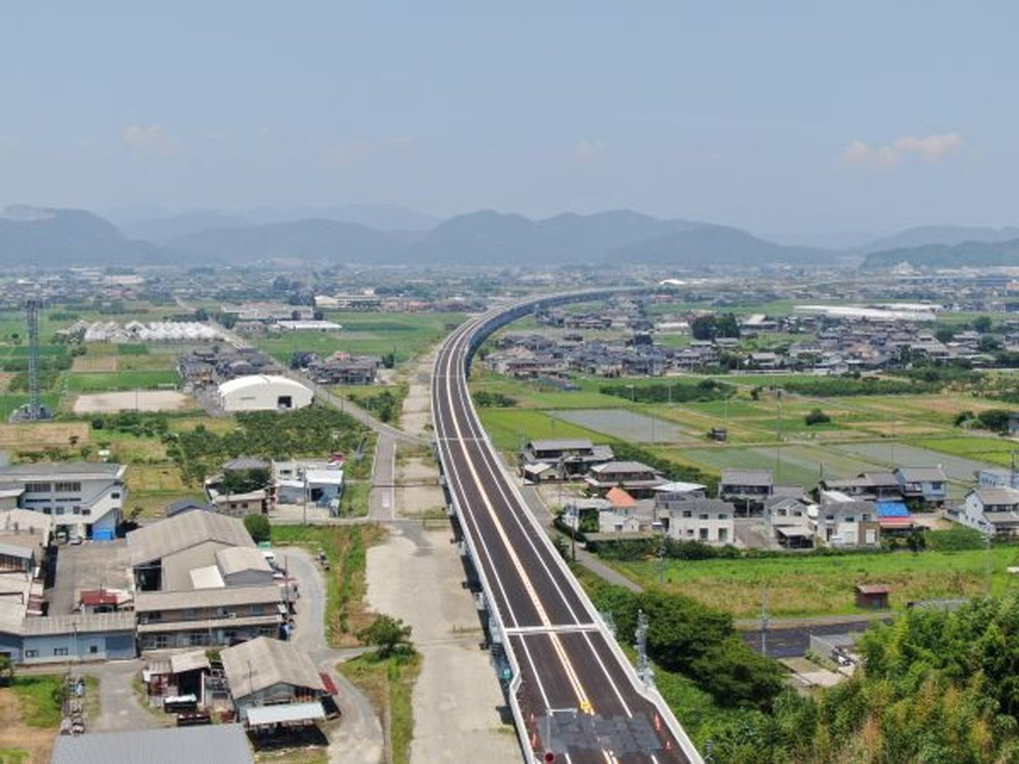 東海環状道 本巣IC～大野神戸IC（真桑高架橋）の様子。