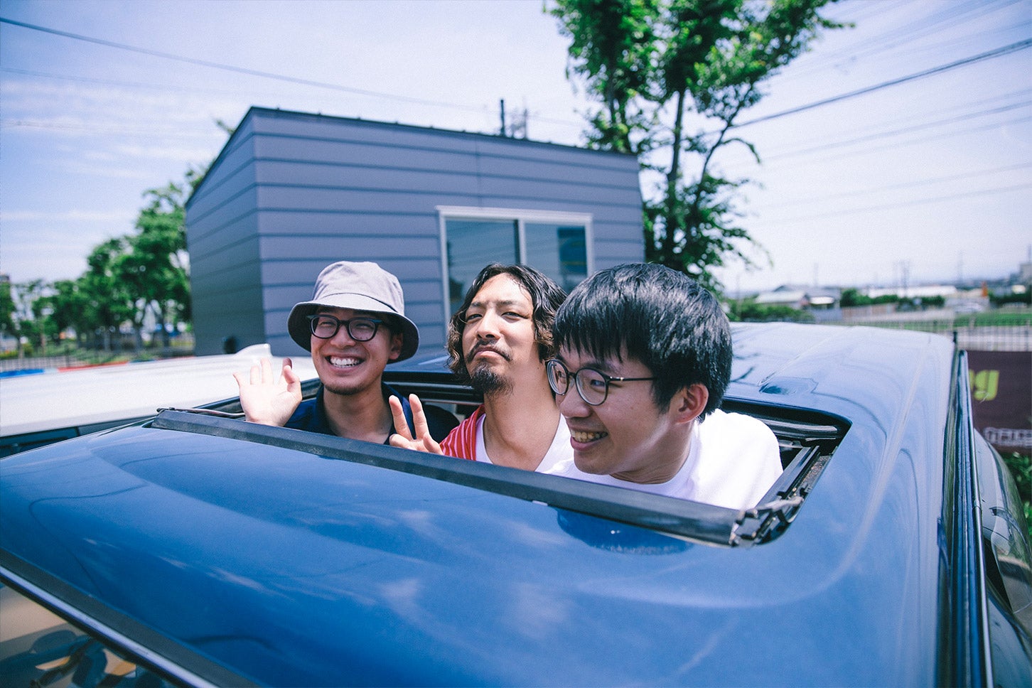 YCSメンバー紹介。左から、本田浩隆さん（愛車：シトロエン BX19TZi）、後藤和樹さん（愛車：いすゞ ピアッツァXE）、甲野大輔さん（愛車：ホンダ S2000）
