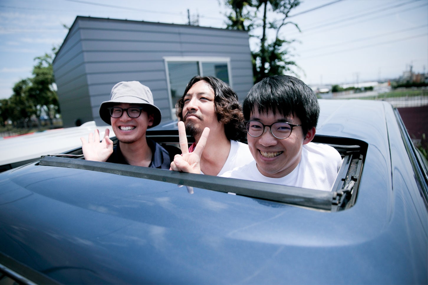 YCSのメンバーは左から、本田浩隆さん（愛車：シトロエン BX19TZi）、後藤和樹さん（愛車：いすゞ ピアッツァXE）、甲野大輔さん（愛車：ホンダ S2000）