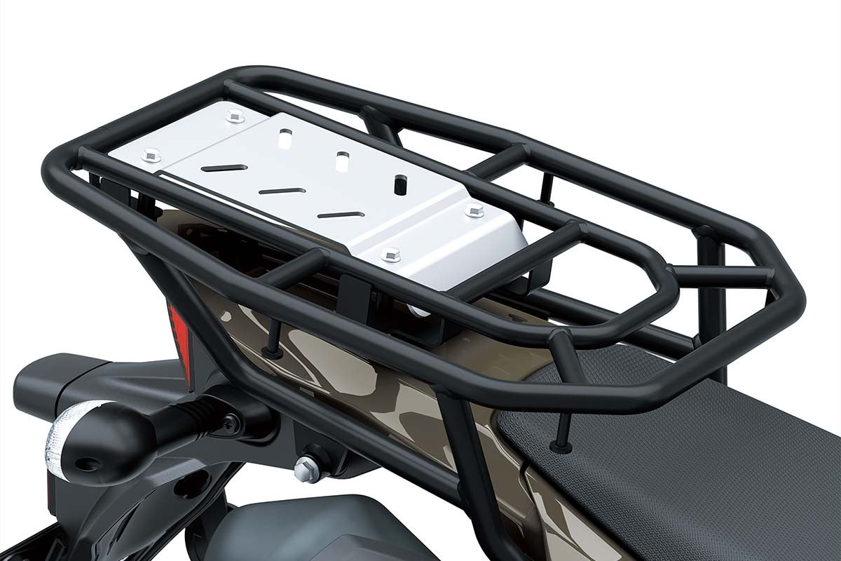 KLX230 DF純正アクセサリーのリアキャリア（ラージ）