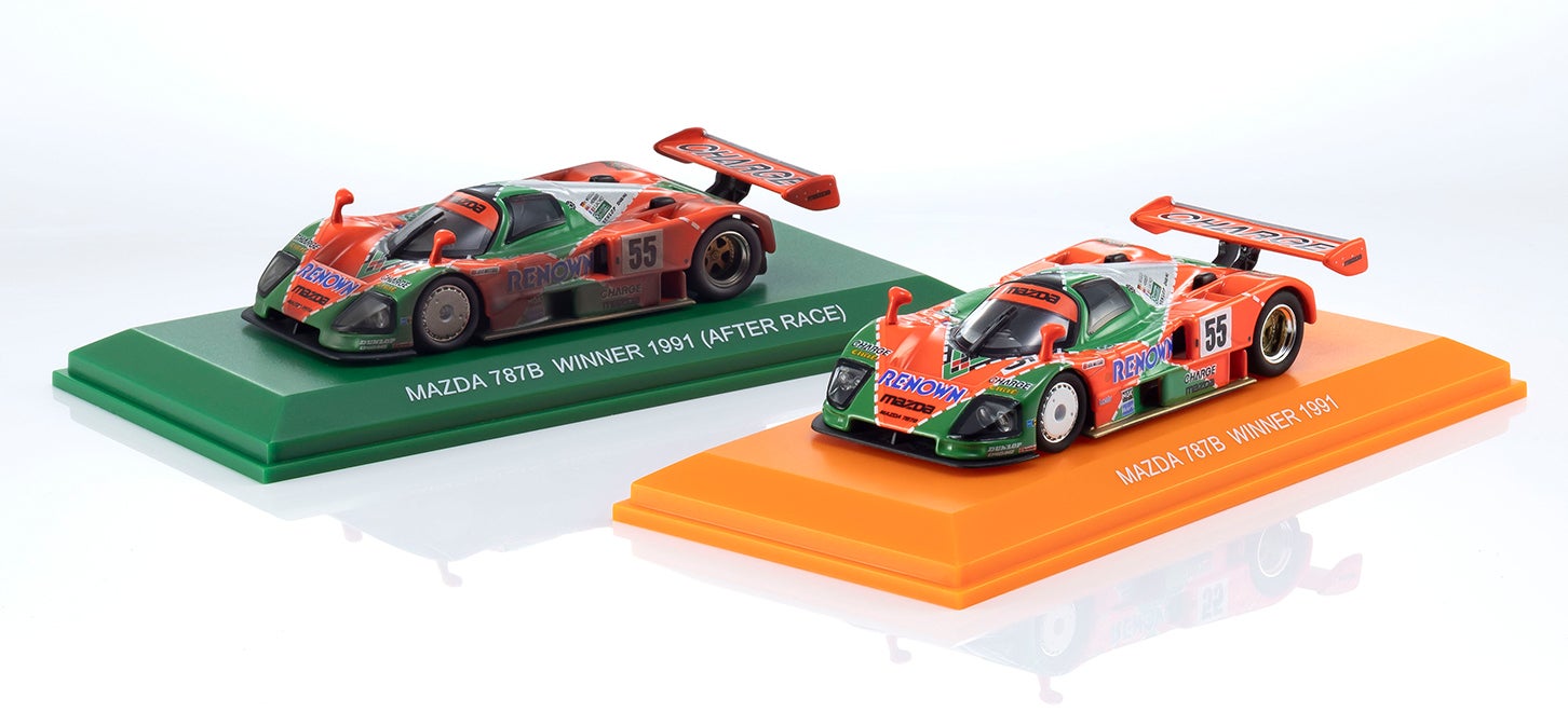 KYOSHO MINI CAR & BOOK 第22弾「MAZDA 787B」では2モデルを収録