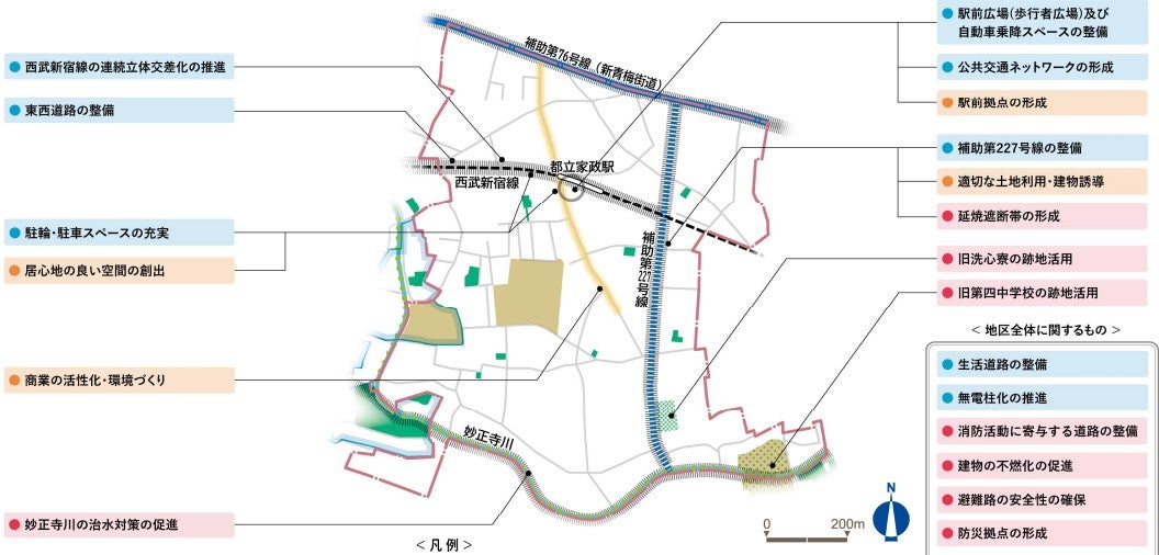 補助第227号線「大和町工区」の北側、目白通りまでの区間も事業化をめざしている