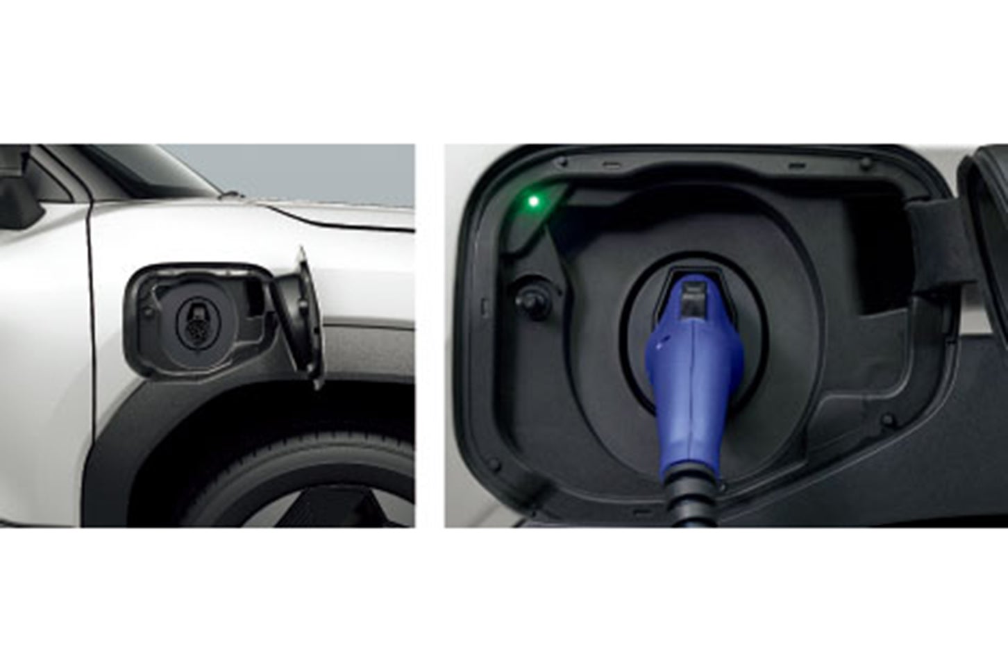 スズキeビターラ｜普通充電ポート（運転席側）