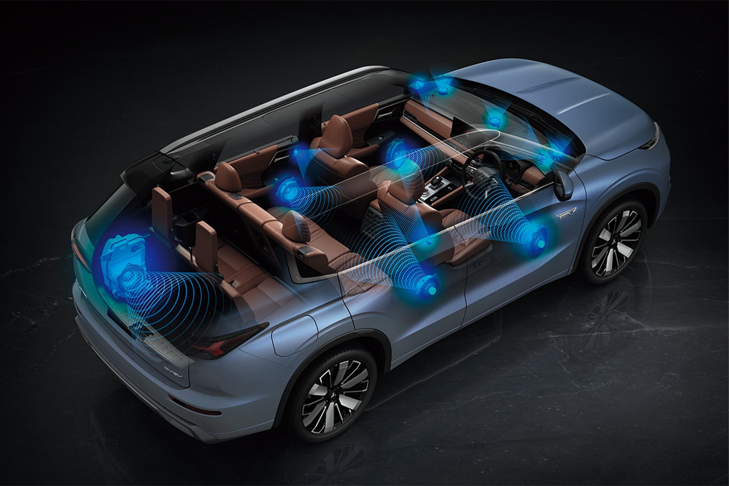 アウトランダーPHEV P Executive Packageに採用された「Dynamic Sound Yamaha Ultimate」イメージ