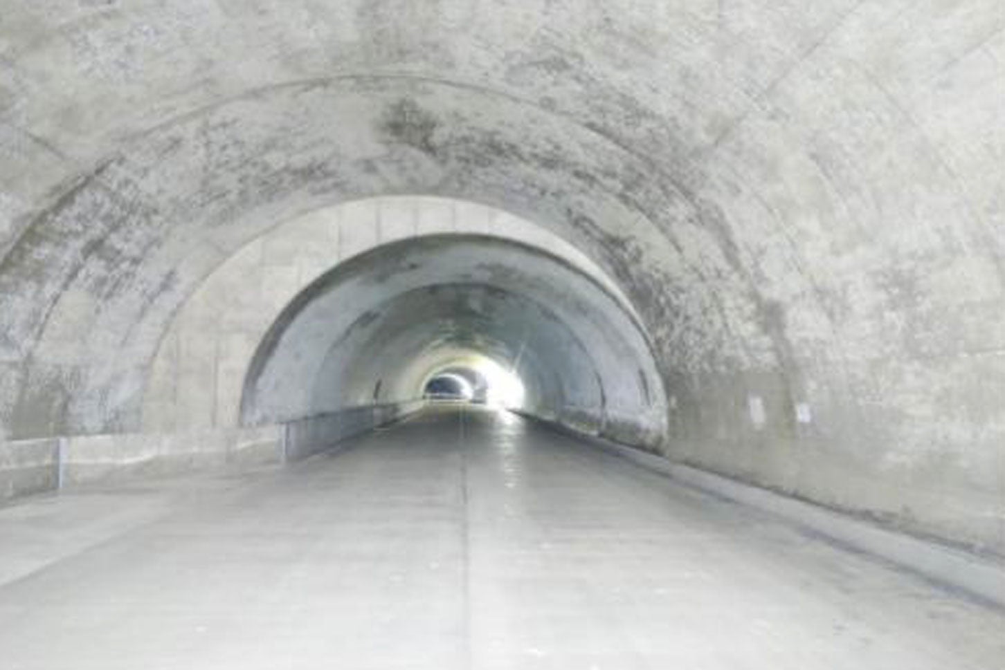 上曽トンネルの様子。