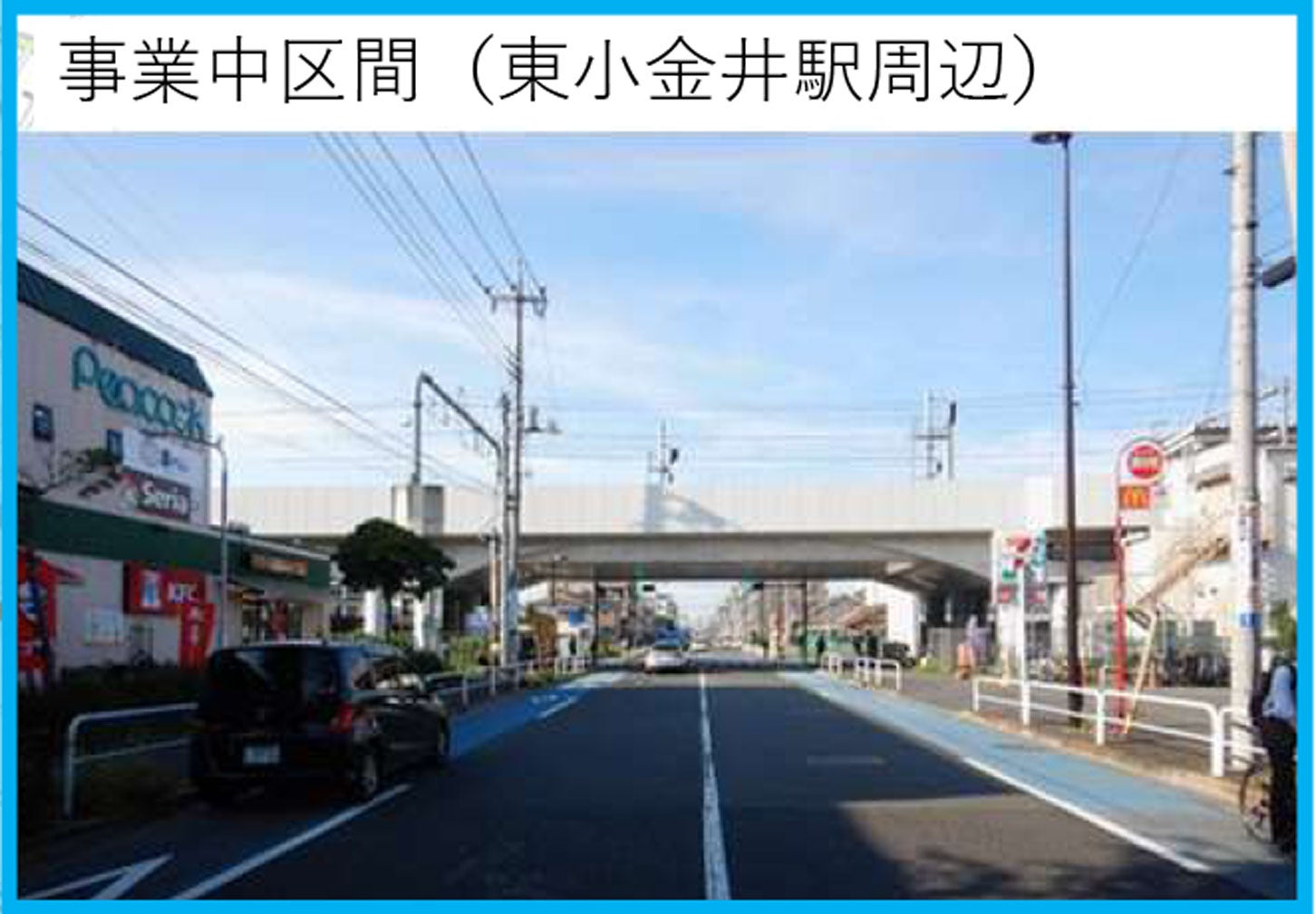 府中東小金井線の事業中区間。