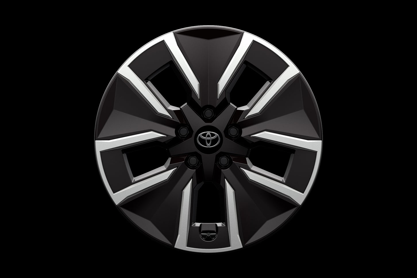 トヨタbZ4X｜18×7.5Jアルミホイール（エアロホイールカバー（グレー塗装＋ブラック塗装）／センターオーナメント付）※全車に標準装着