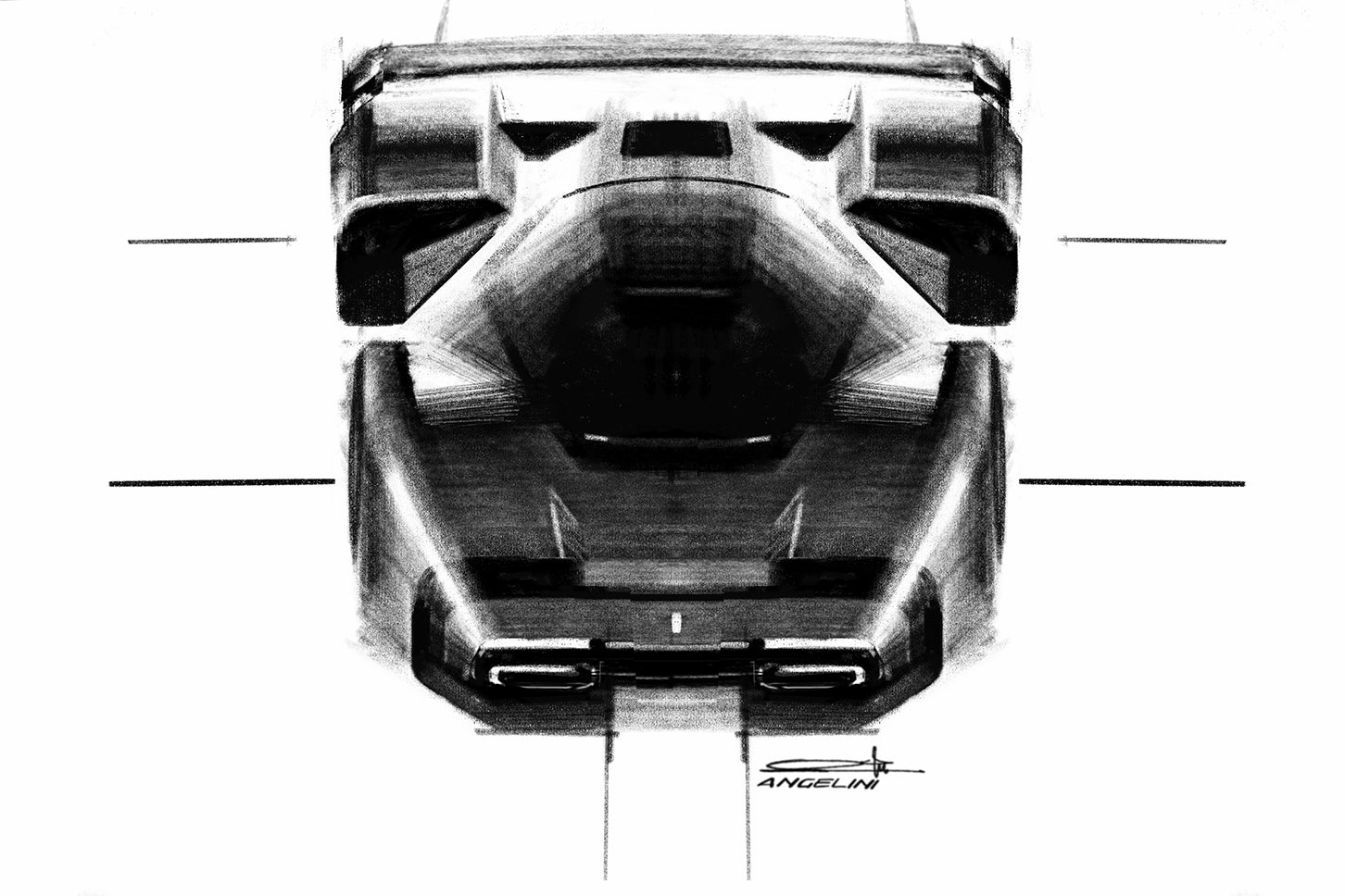 フェラーリSC40デザインスケッチ｜Ferrari SC40 design sketch