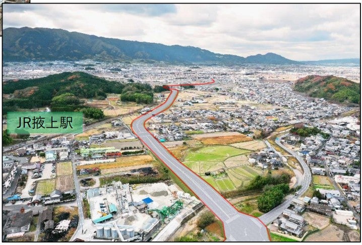 奈良中部熊野道路の一部を構成する「御所高取バイパス」の完成イメージ。