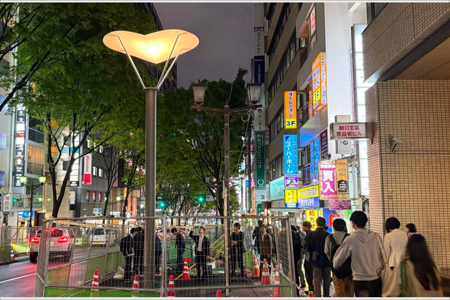 大山街道整備事業の様子。