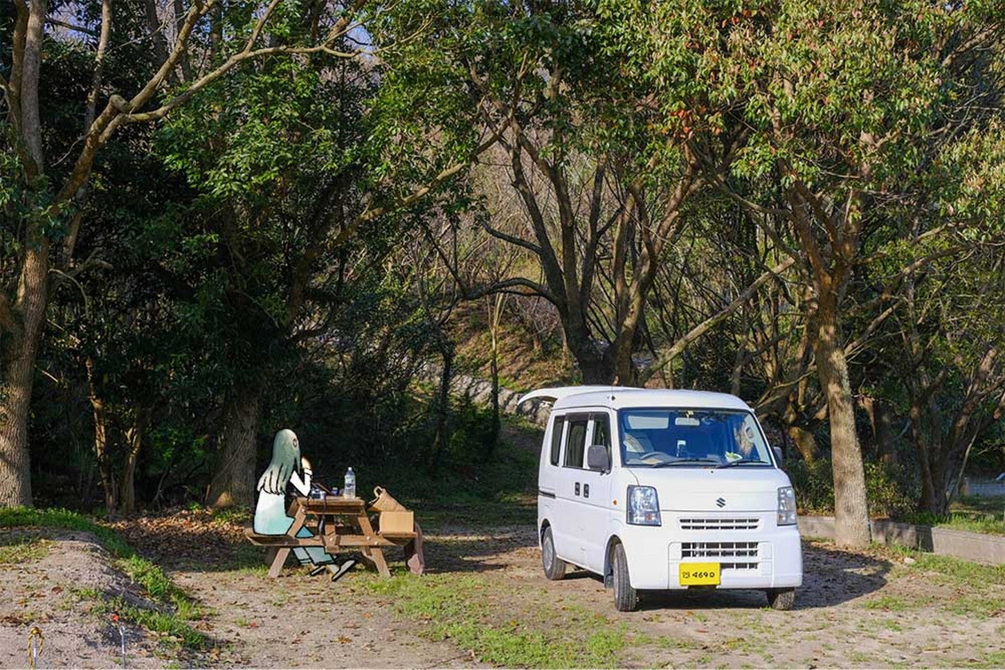 白くまとともにひと休み