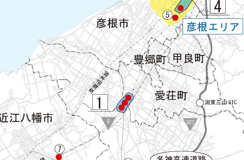 国道8号には渋滞ポイントが複数ある。