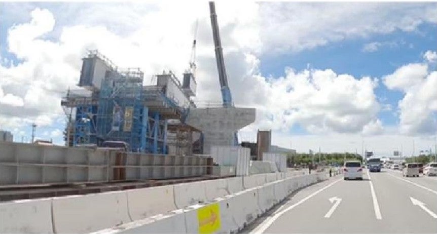 工事が進む小禄道路