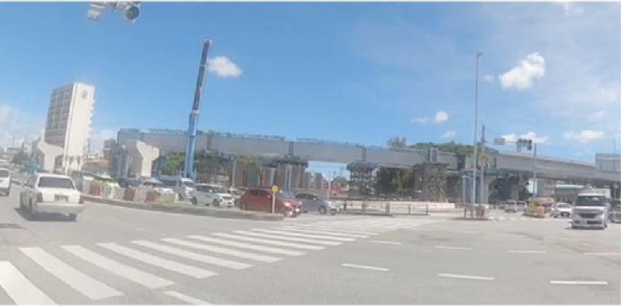 工事が進む小禄道路