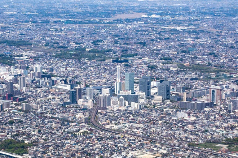 さいたま市の空撮写真。(c)northsan – stock.adobe.com