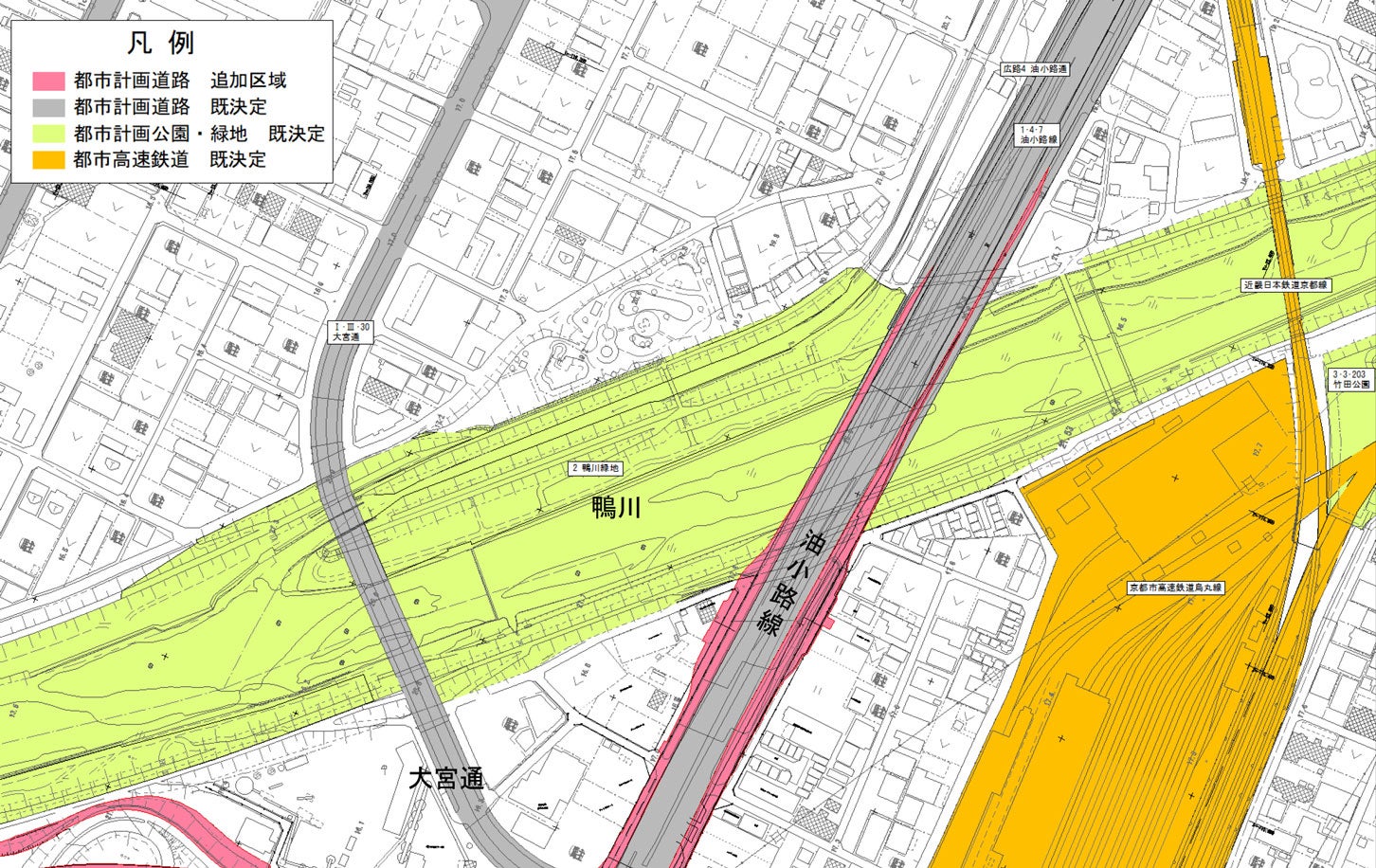 京都南JCTの計画図。