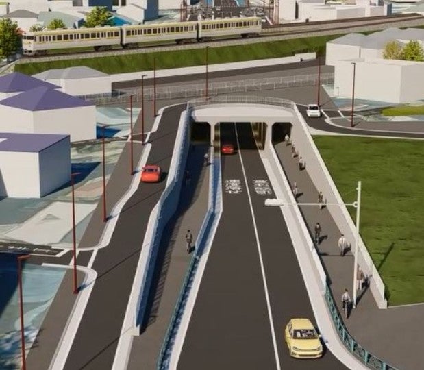 狛江国立線のイメージ図。