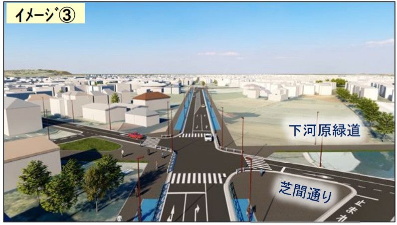 狛江国立線のイメージ図。