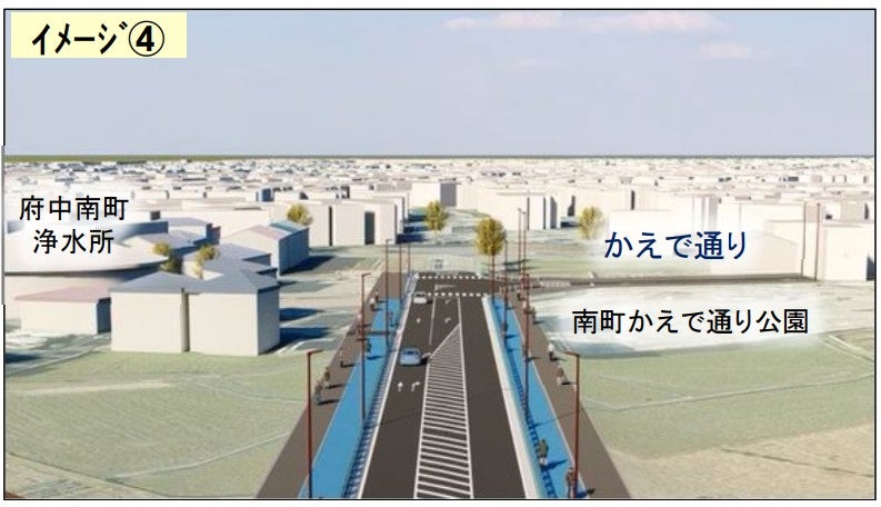 狛江国立線のイメージ図。