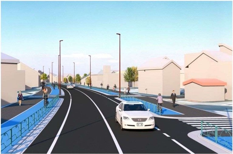 狛江国立線のイメージ図。