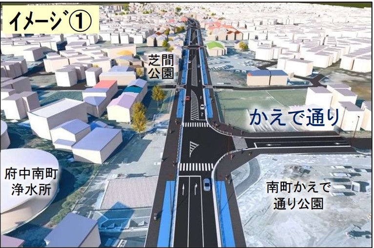 狛江国立線のイメージ図。