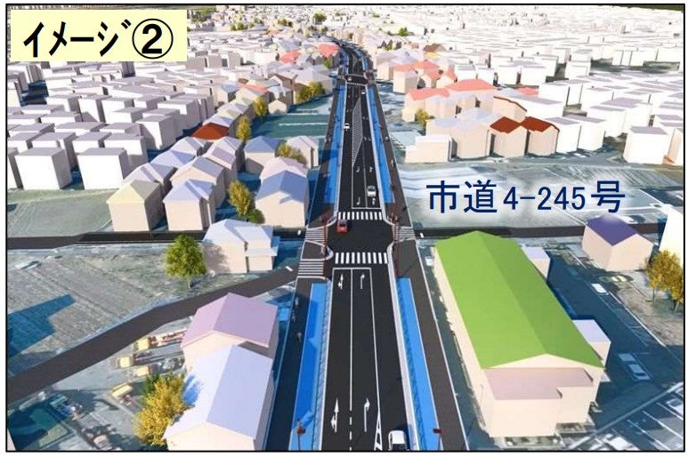 狛江国立線のイメージ図。