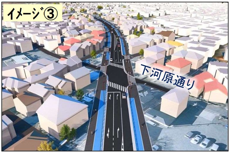 狛江国立線のイメージ図。