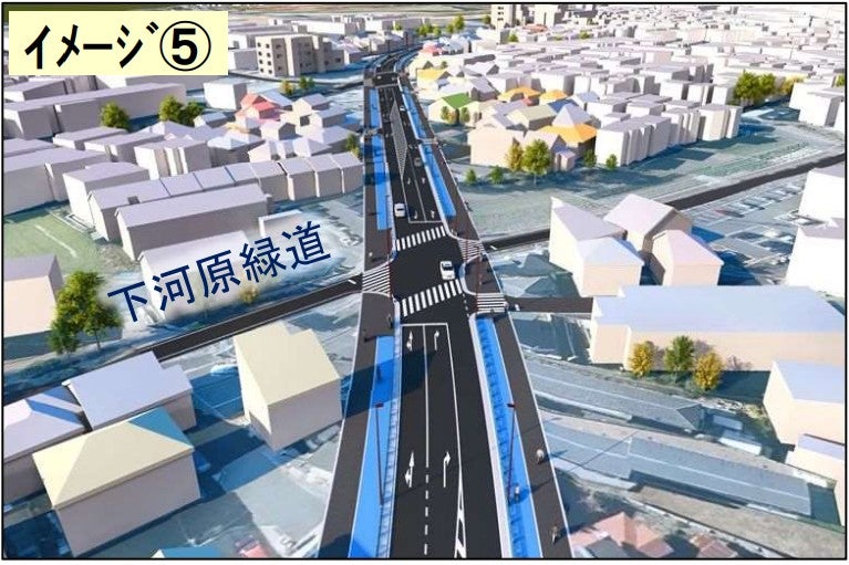 狛江国立線のイメージ図。