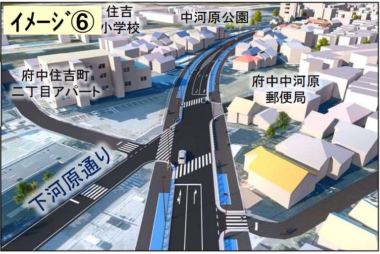 狛江国立線のイメージ図。