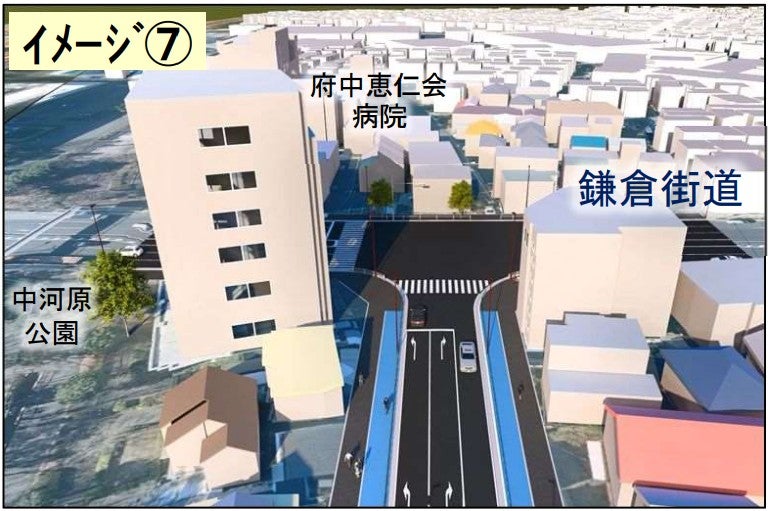 狛江国立線のイメージ図。