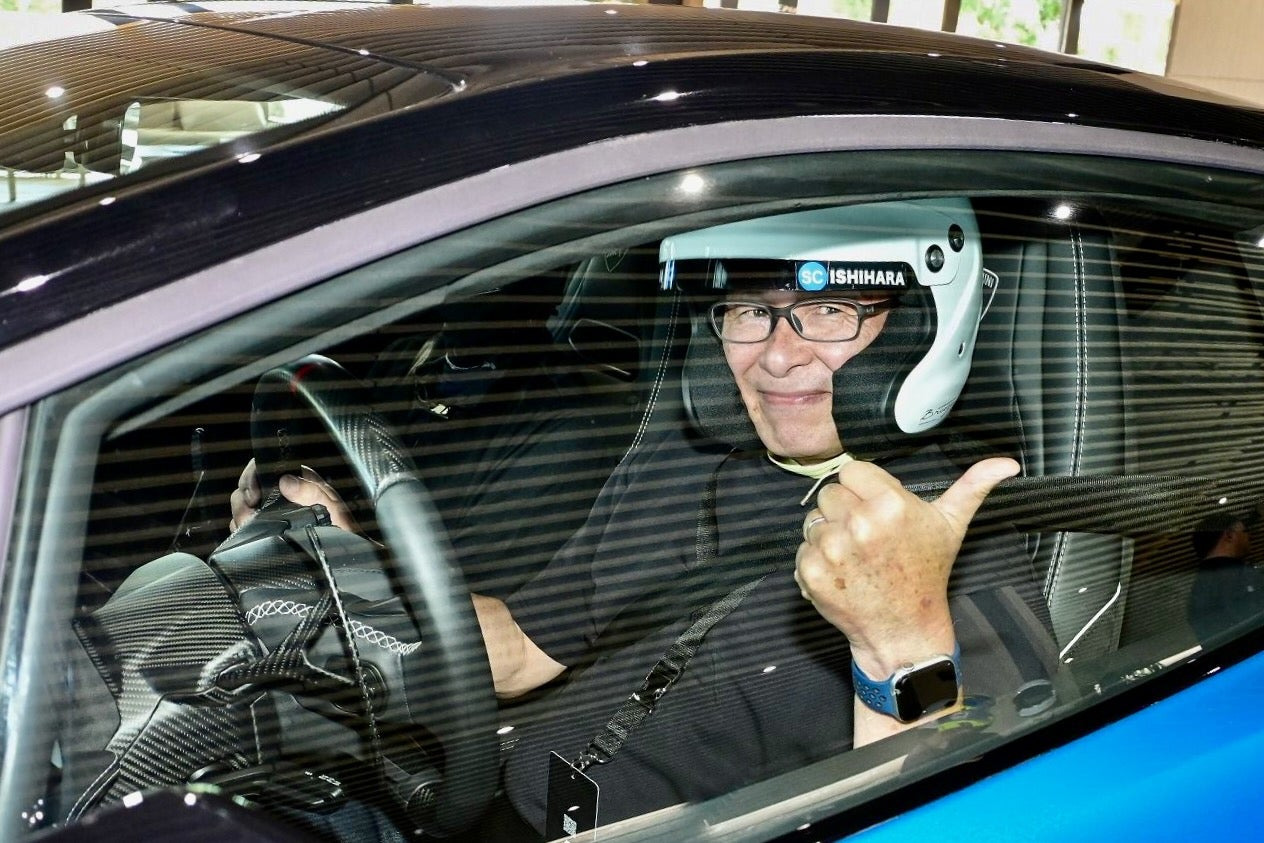 スタート前の筆者。