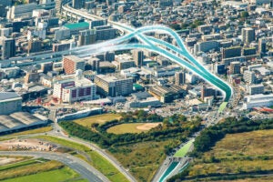 福岡高速3号線（空港線）のイメージ。