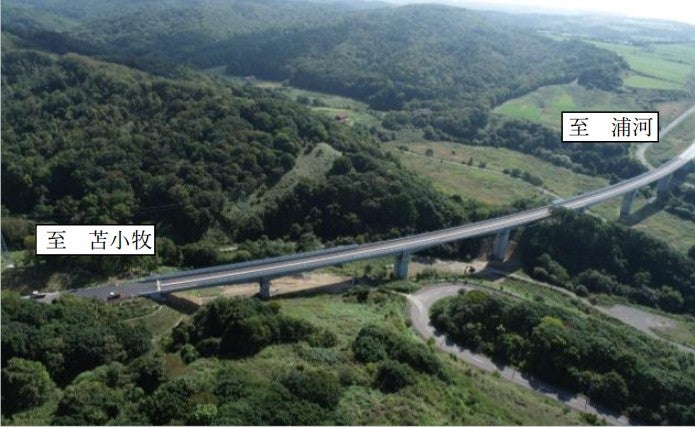 2025年度内に新冠ICまでが開通予定。