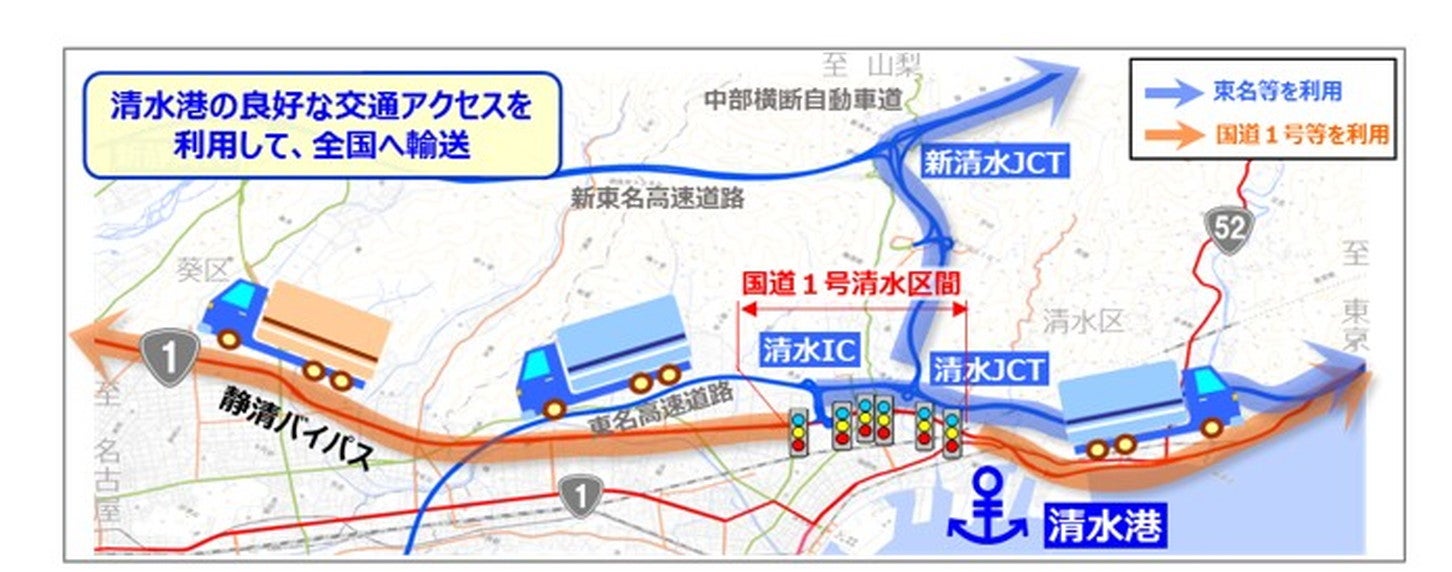 静清バイパスの概要。