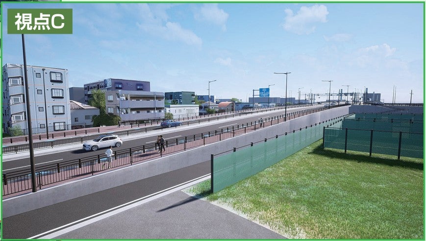 等々力大橋の完成イメージ。