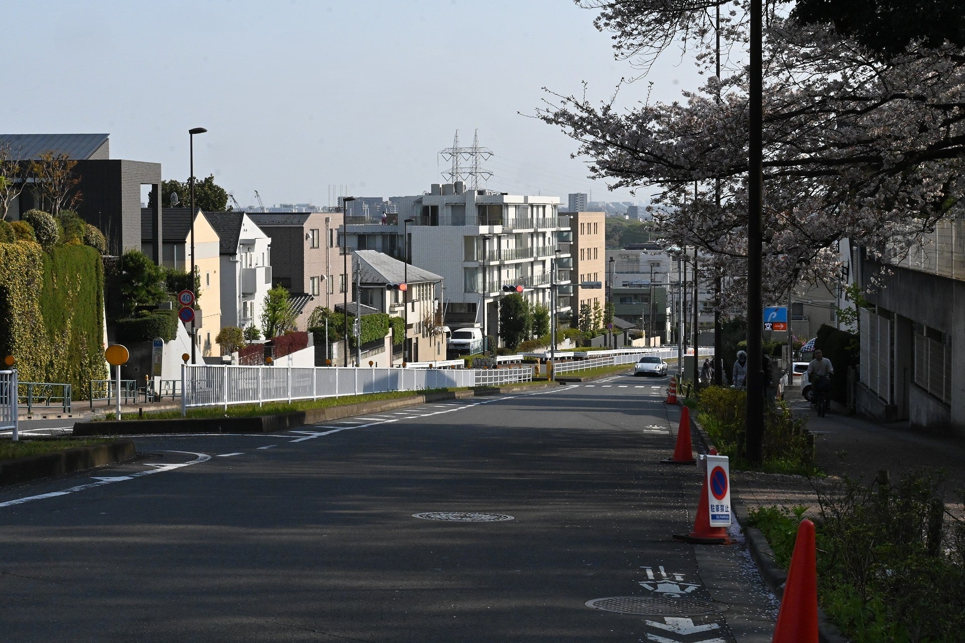 目黒通りの環八～多摩川の暫定開通区間。