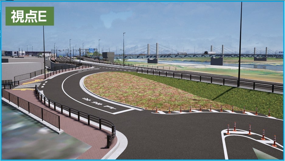 等々力大橋の完成イメージ。