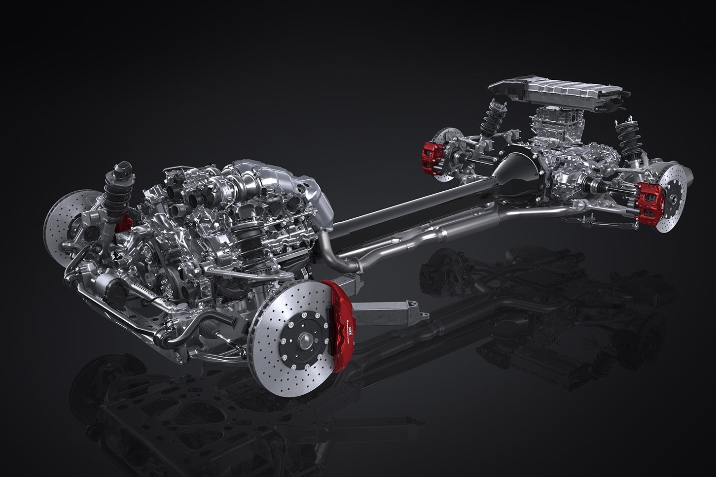 GR GT／GR GT3｜パワートレインカットモデル図