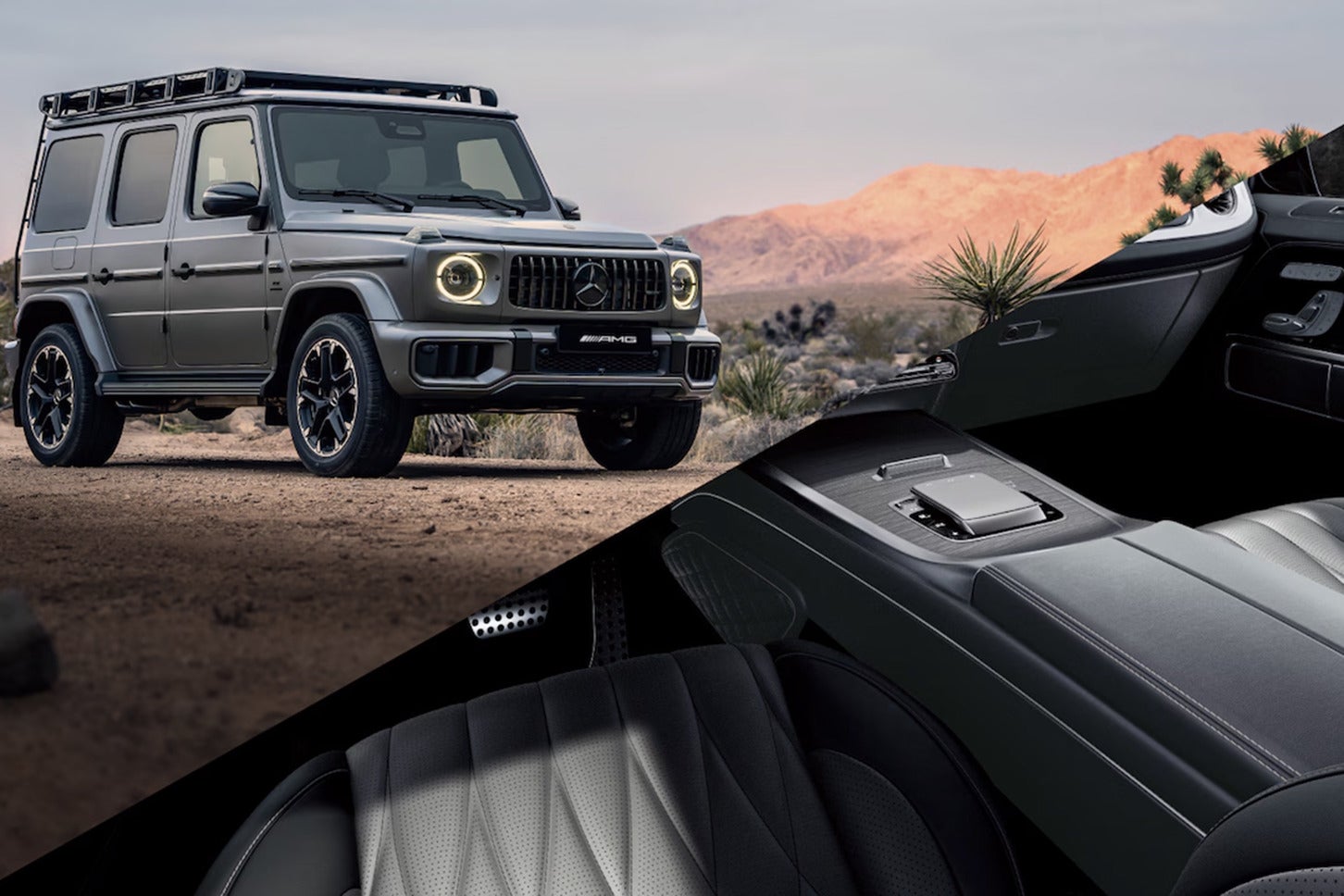 メルセデスAMG G 63オフロード プロ エディション｜ボディカラー：マヌファクトゥーア プラチナムマグノ（マット）／内装色：マヌファクトゥーア チタニウムグレー/ブラック