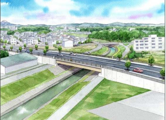 保谷朝霞線の完成イメージ図。