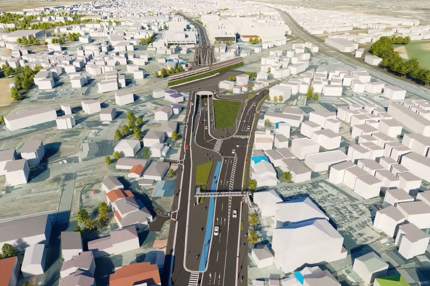 狛江国立線のイメージ図。