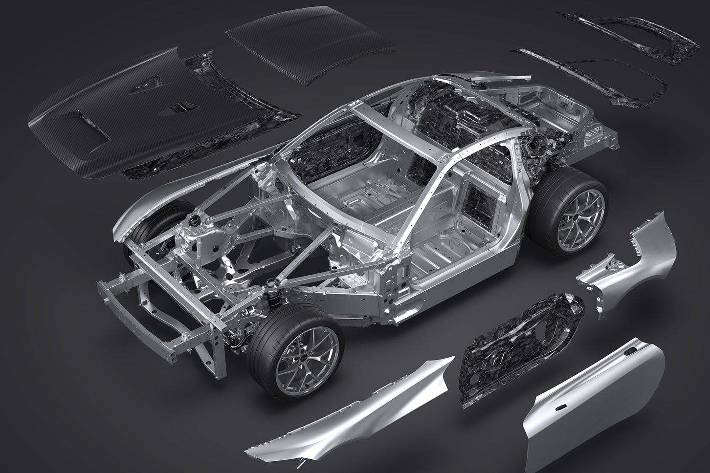 GR GT3／GR GT｜オールアルミニウム骨格&マルチマテリアル構造