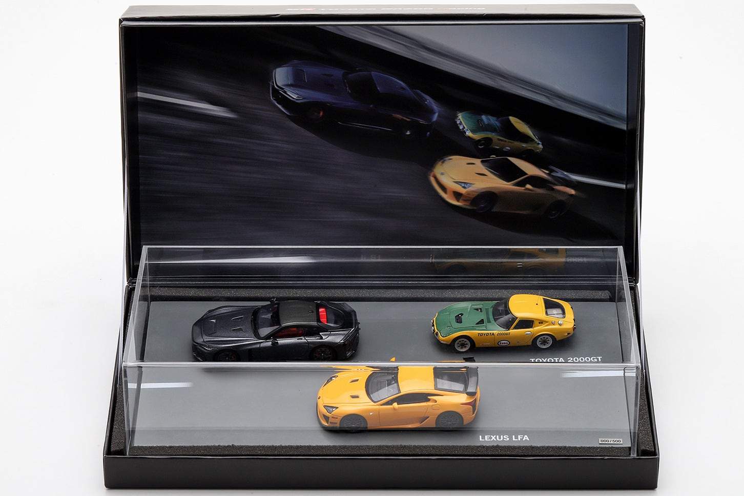 1/43スケールモデルカー GR GT／LEXUS LFA／TOYOTA 2000GT 3台セット（税込6万9850円 ※予定）