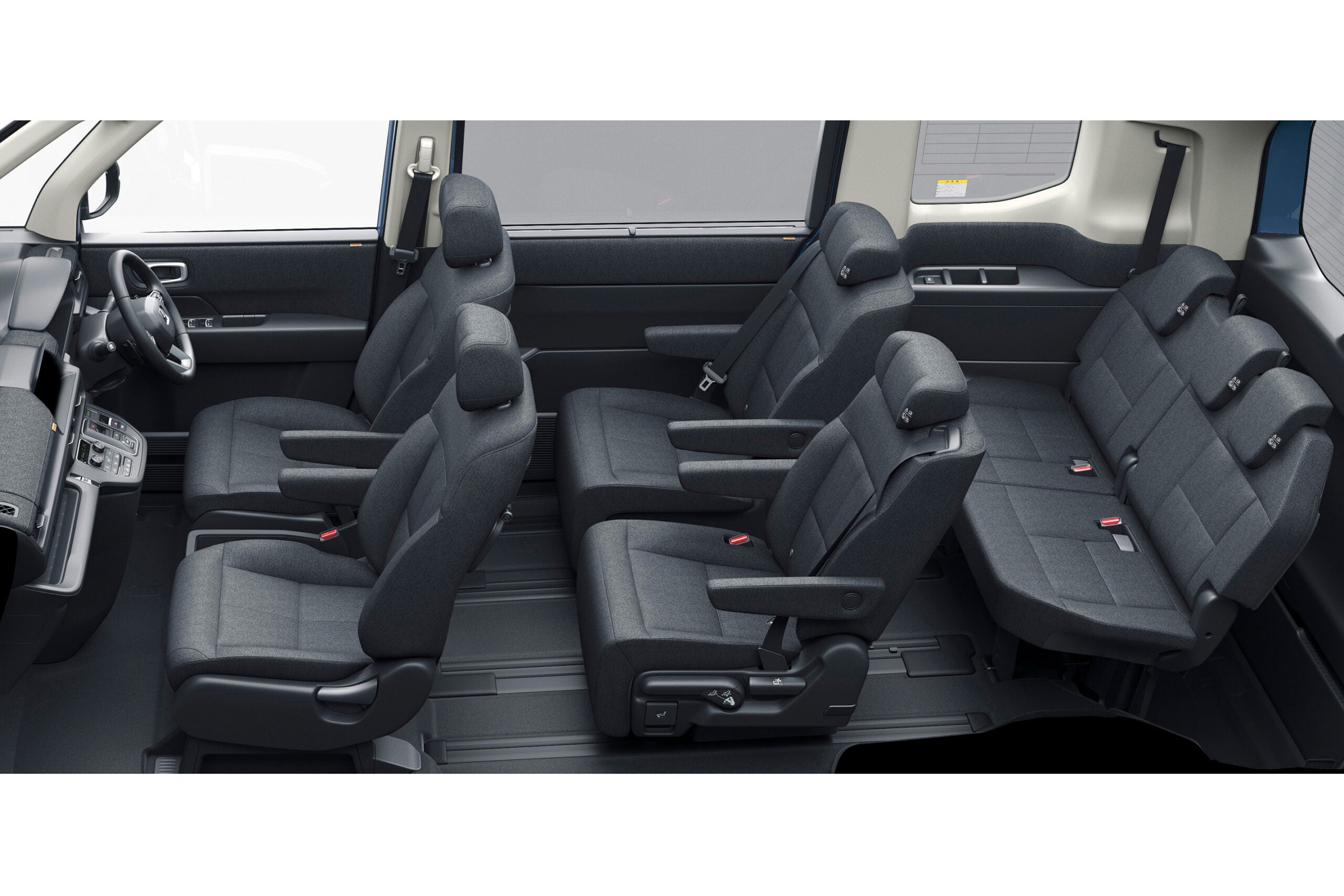 ホンダ・ステップワゴンe:HEVエアーEX 30周年特別仕様車｜インテリアカラー：ブラック（ファブリックシート）