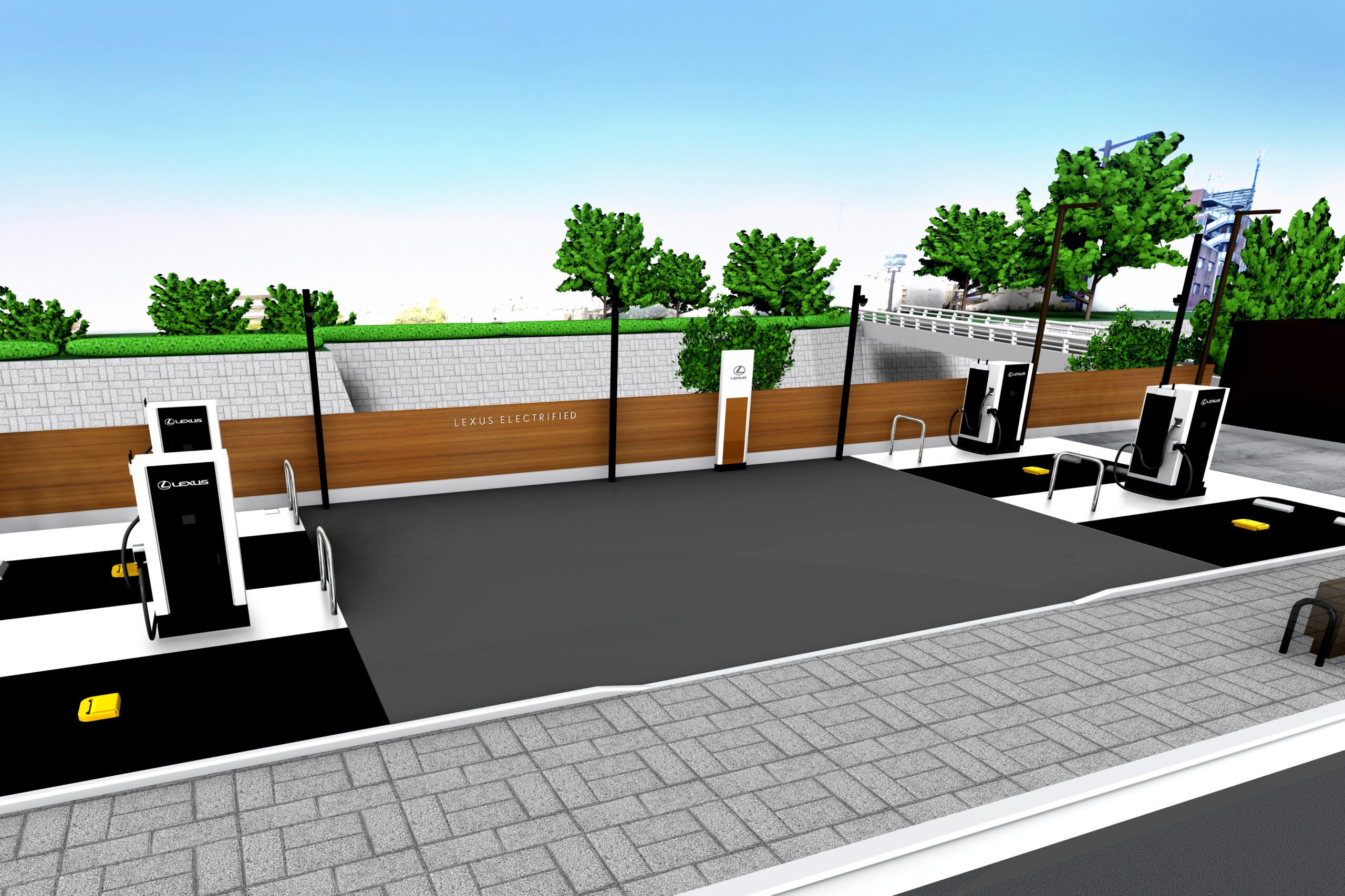 レクサス充電ステーション キャナルシティ 完成予想図