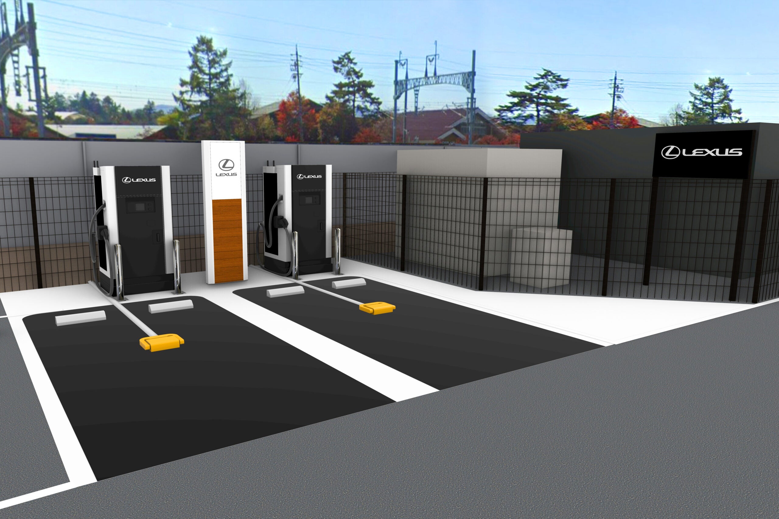 レクサス充電ステーション 軽井沢 T-SITE 完成予想図