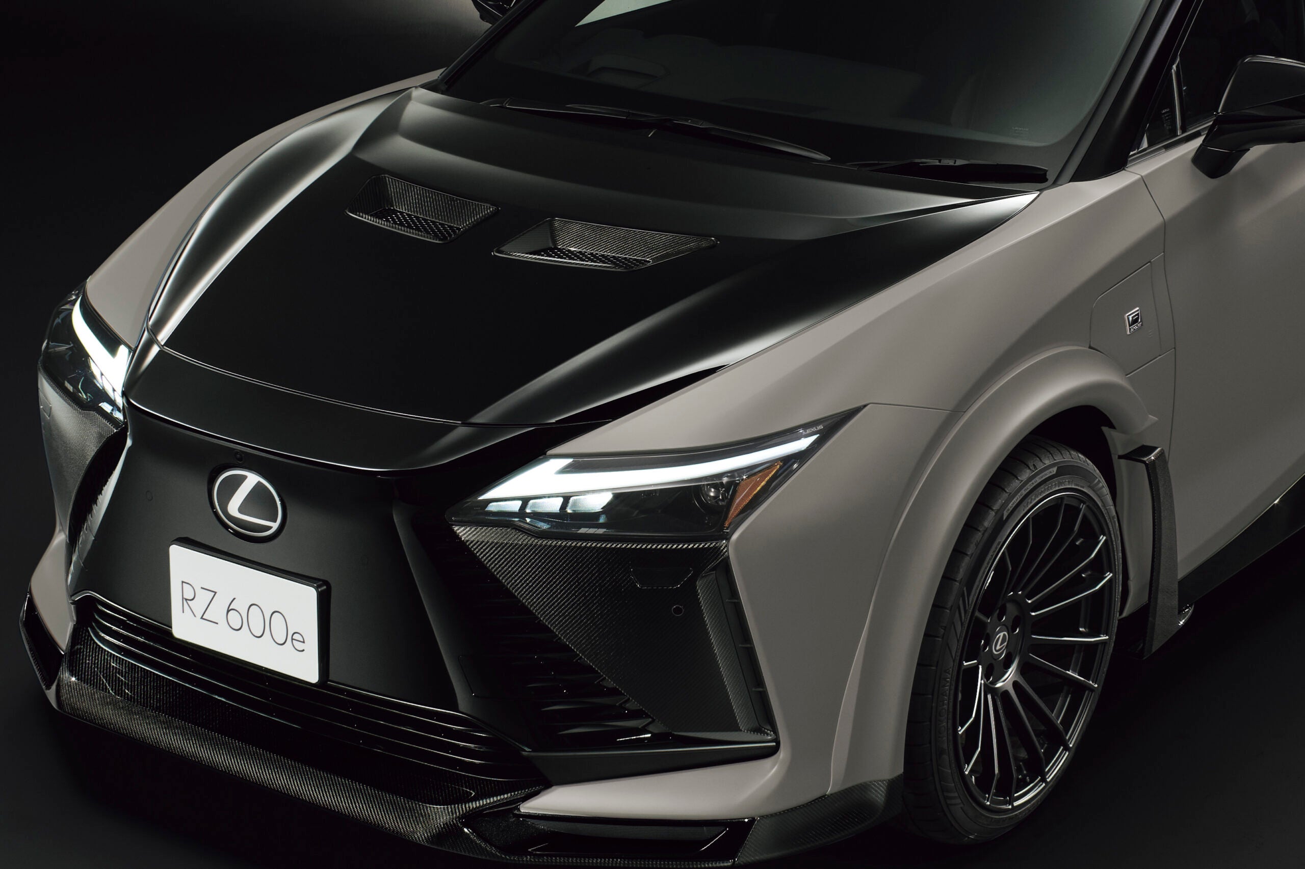 レクサスRZ600e“Fスポーツ パフォーマンス”｜カーボンフードバルジ