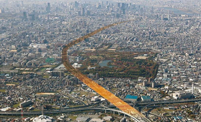 阪神高速「淀川左岸線」の路線イメージ。