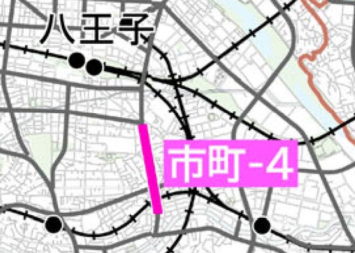 「第五次事業化計画」で新たに優先整備路線に追加された「⼋王⼦3・5・43号線」。